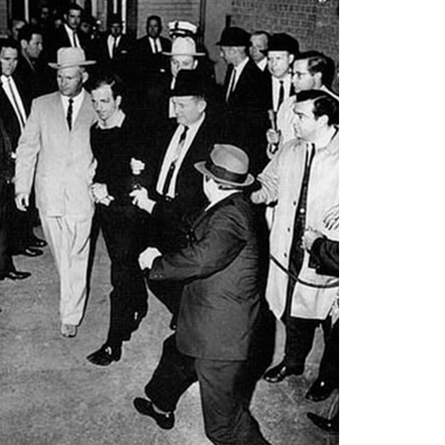 Lee Harvey Oswald being shot by Jack Ruby. Photo: Wikipedia