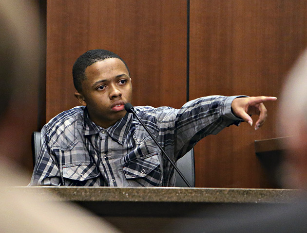 Dominique Lang testifying in court. (Photo: PA Photos)