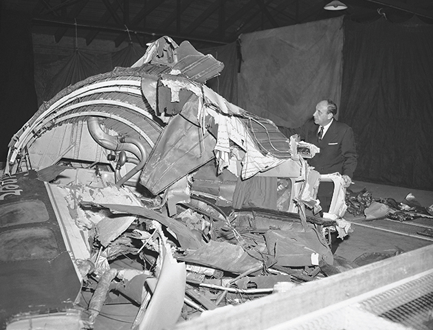 The plane wreckage. (Photo: PA Photos)