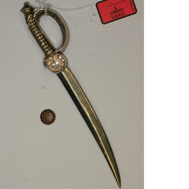The murder weapon. (Photo: PA Photos)