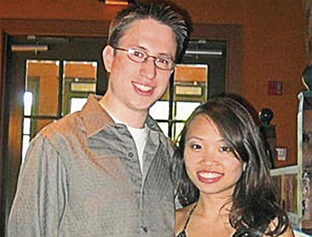 Annie with her fiancé Jonathan.