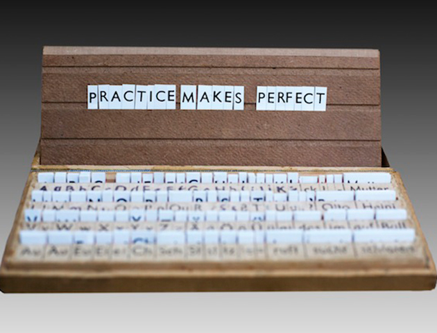 silly sayings: practice makes perfect