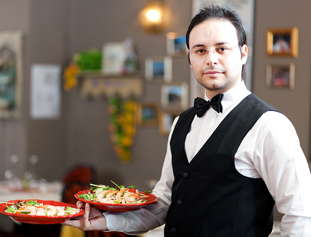 iStockphoto (not actual waiter)