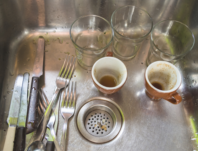dirty dishes