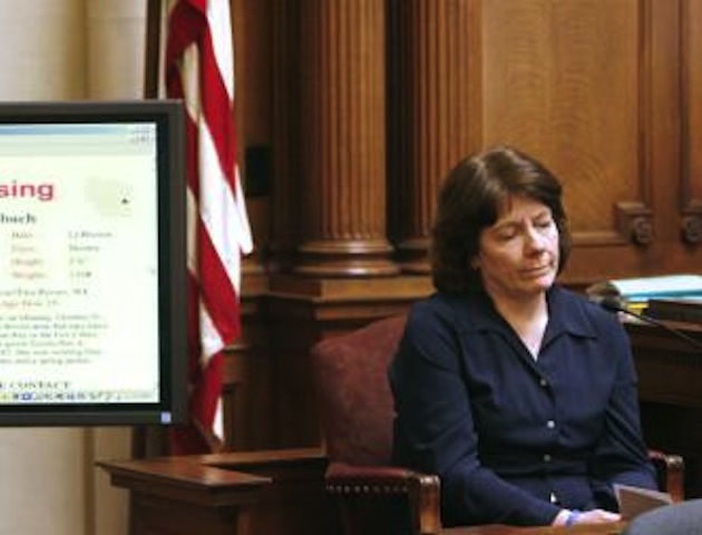 Karen Halbach in court (PA Photos)