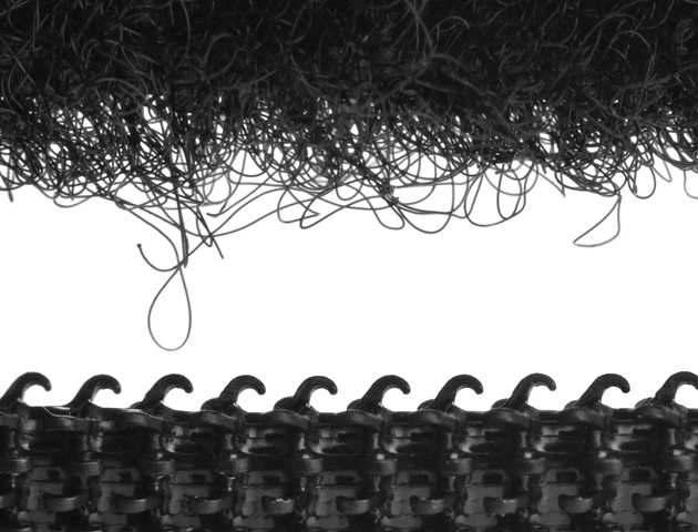 image of close up of velcro hook and eye fastening
