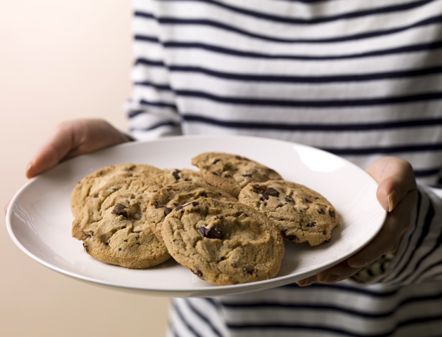 image of chocolate cookies on a plate