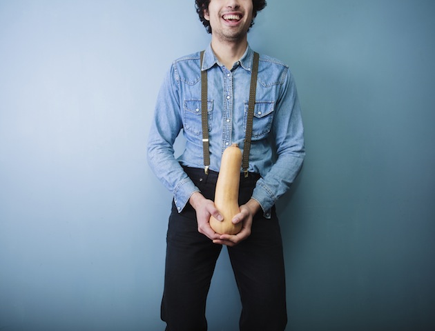 Naughty bits: man with marrow