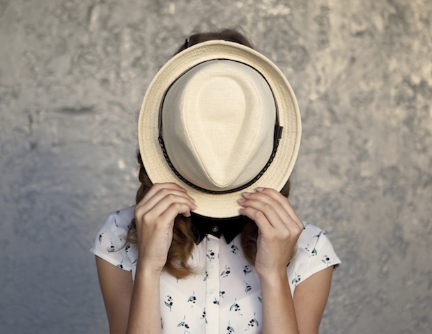 Embarrassed girl