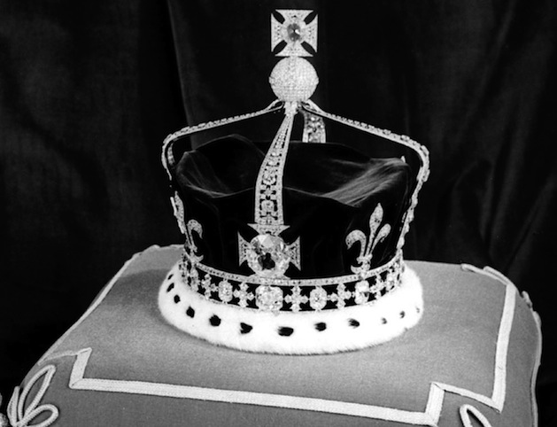The Koh-i-noor, or "mountain of light," diamond is seen set in the Maltese Cross at the front of the crown made for Britain's late Queen Mother Elizabeth at the Tower of London, London, in this Nov. 14, 1952 file photo. We've got it, we're keeping it. That was the essence of the British government's attitude in responding to Pakistan's request for the return of the fabled Koh-i-noor diamond 30 years ago, according to confidential papers released Friday, Dec. 29, 2006. (AP Photo/File)