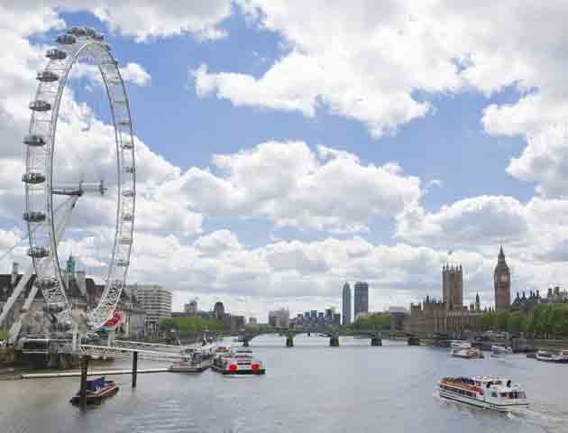 image of the view from waterloo bridge