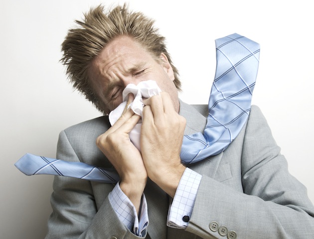 Orgasms: man sneezing