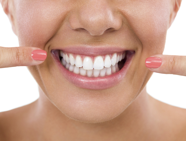 image of woman with white teeth