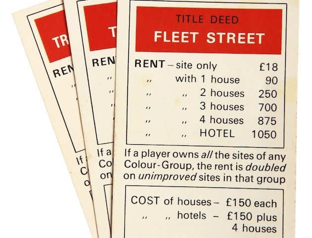 Monopoly: Fleet Street card