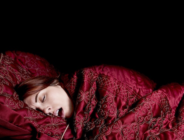 British sayings: woman asleep