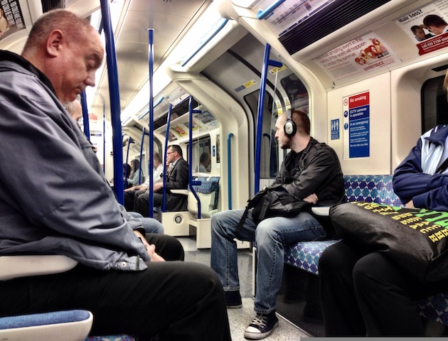 British sayings: commuters ignoring each other