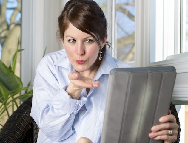 Woman Skype