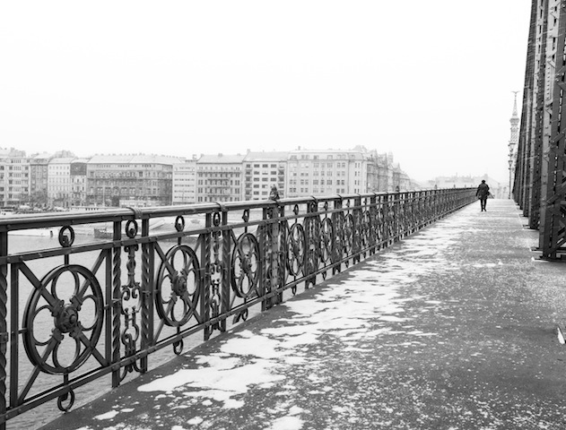 Budapest in the snow