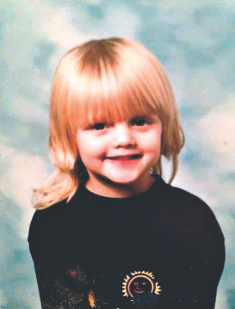 Natasha as a young girl