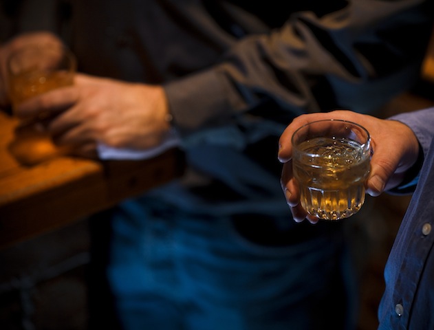Men at a bar