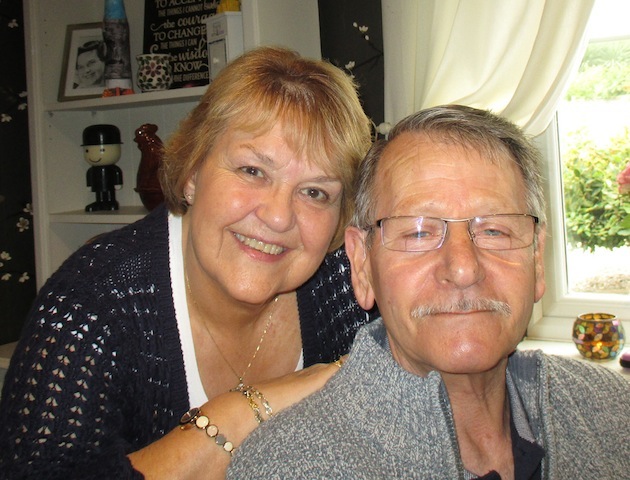 Linda with husband Dave - recent