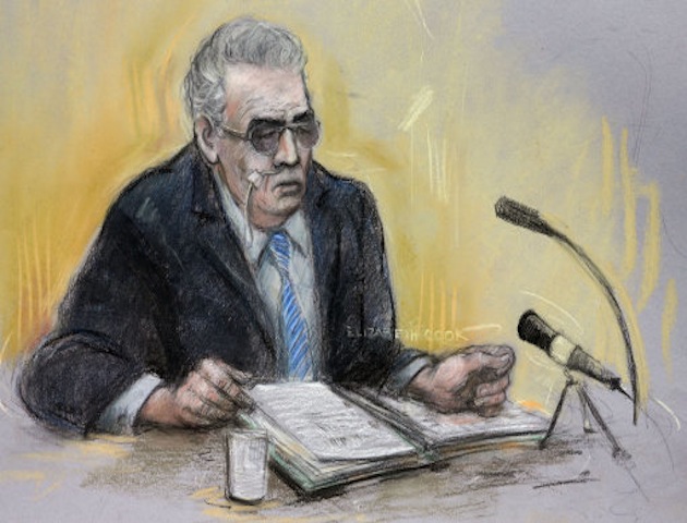 A court sketch of Ian Brady from 2013 (PA Photos)