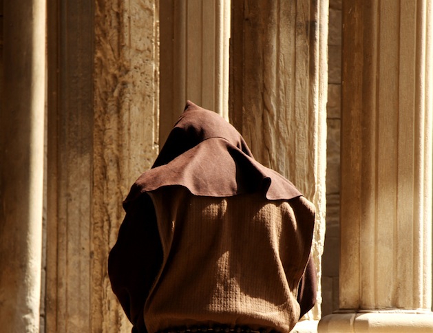 Monk praying
