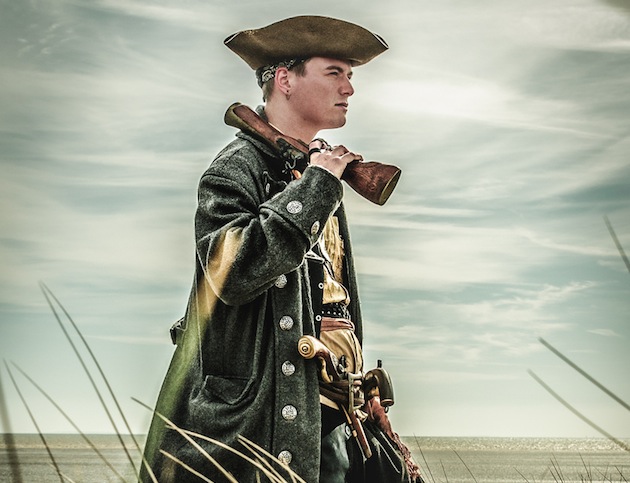 Pirate Captain on the Romeny Marsh coast