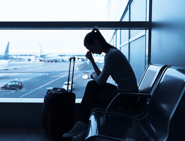 Woman at airport