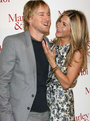 See Videos Jennifer Aniston And Owen Wilson At Marley Me Press