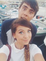 Zalfie Makeover Alfie Deyes Is Growing A Man Bun And Zoella Likes