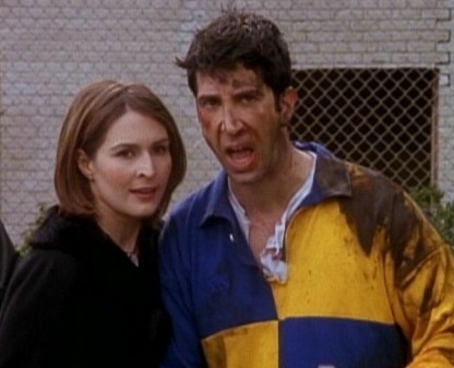Helen Baxendale and David Schwimmer