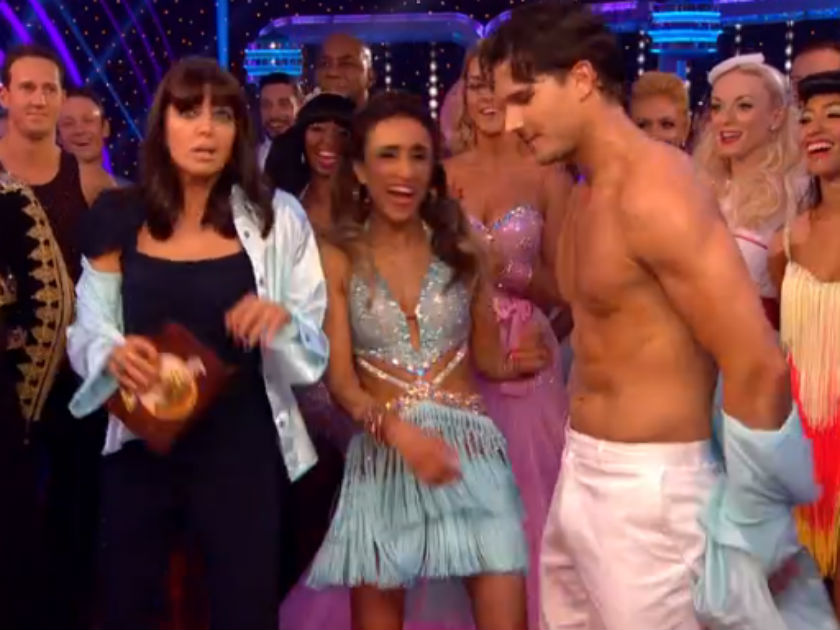 Claudia Winkleman, Anita Rani and Gleb Savchenko Strictly Come Dancing