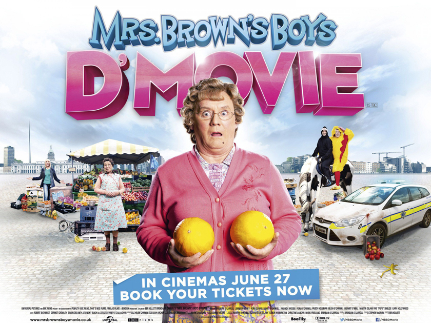 The film, Mrs Brown's Boys D'Movie, topped the UK and Ireland Box Office for TWO WEEKS so nothing is surprising anymore