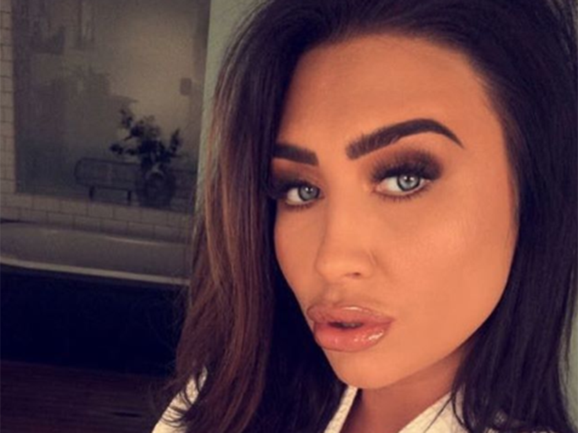 Lauren Goodger struggles to cover assets in racy bikini on holiday in ...