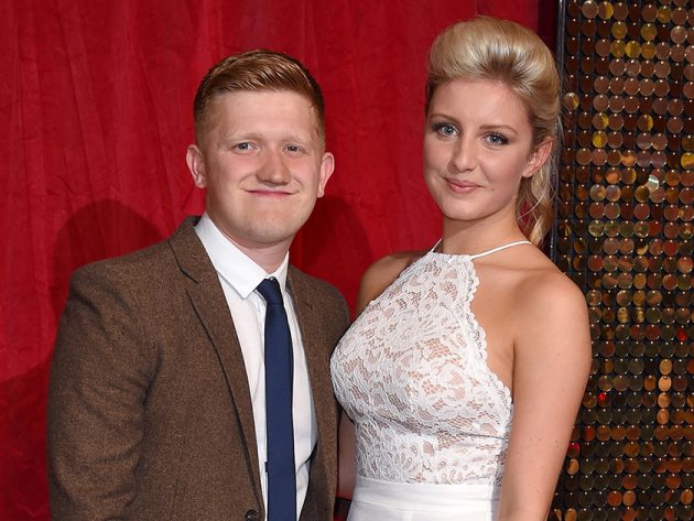 coronation street sam aston rushes wife hospital