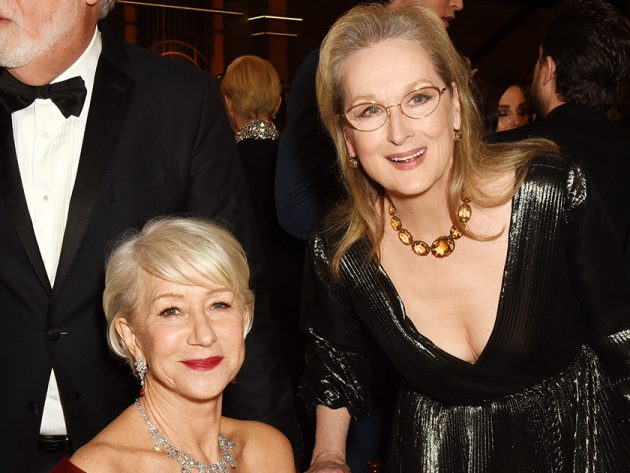 Helen Mirren Meryl Streep adorable moment golden globes
