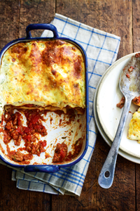 These beef lasagne is a rich meaty treat!