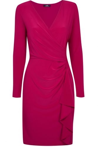 slimming wrap dress