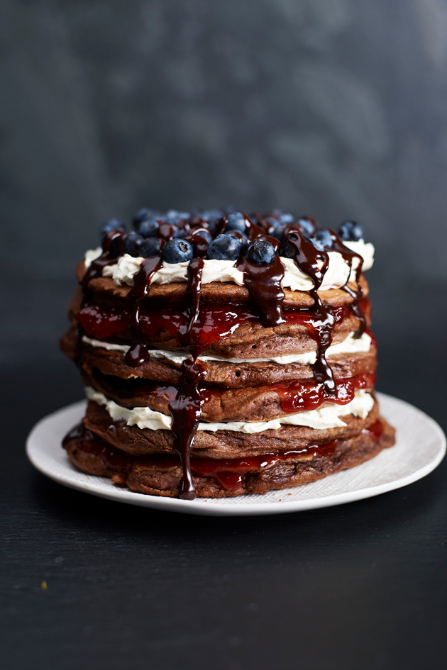 Chocolate pancake layer cake Woman Magazine