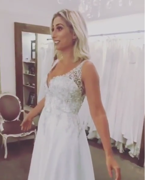 stacey solomon wedding dress surprise