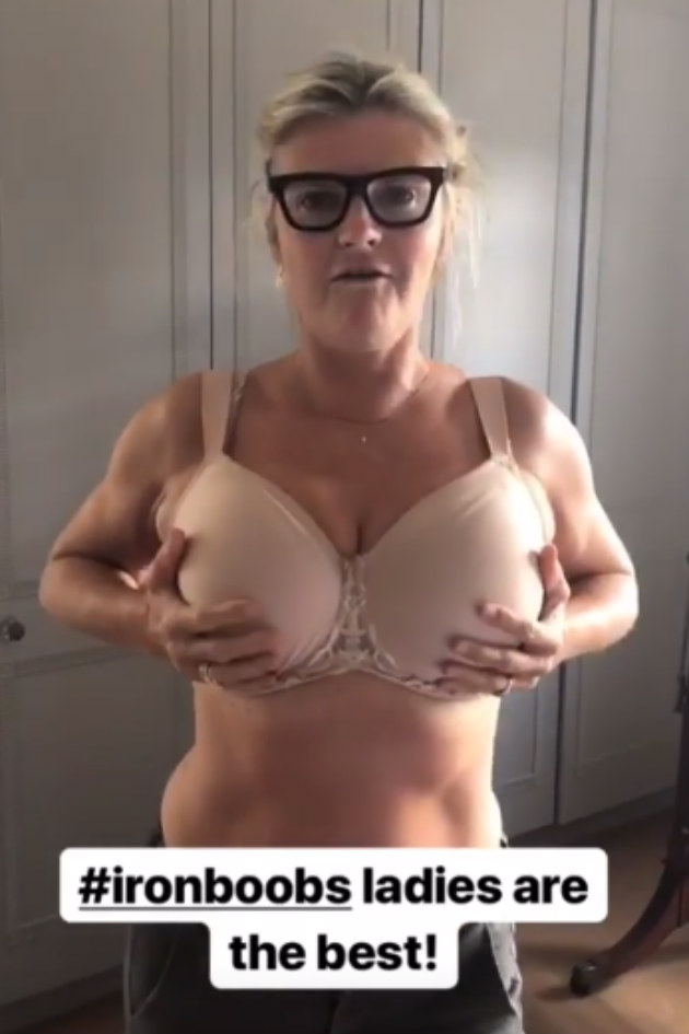 wearing two bras for support