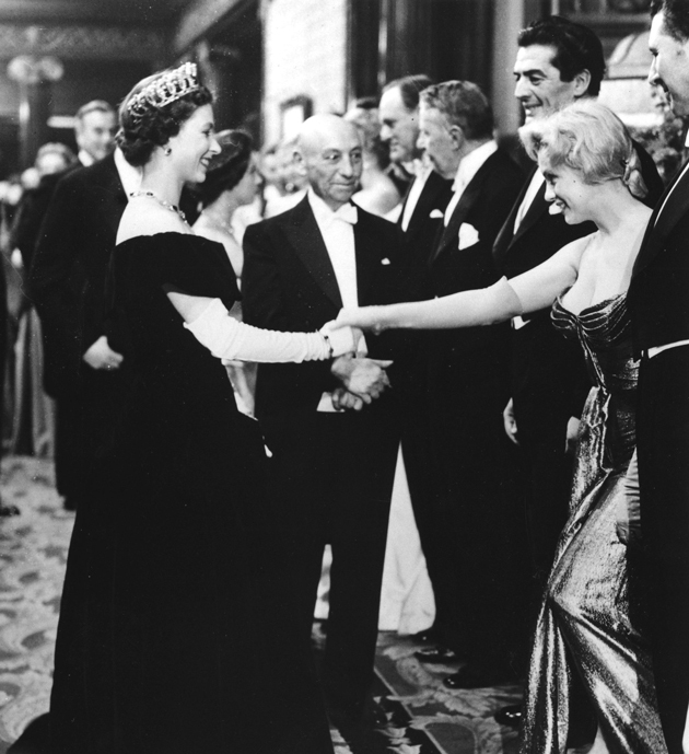 Queen Elizabeth has met many movie stars and famous faces in her time, including Hollywood starlet Marilyn Monroe