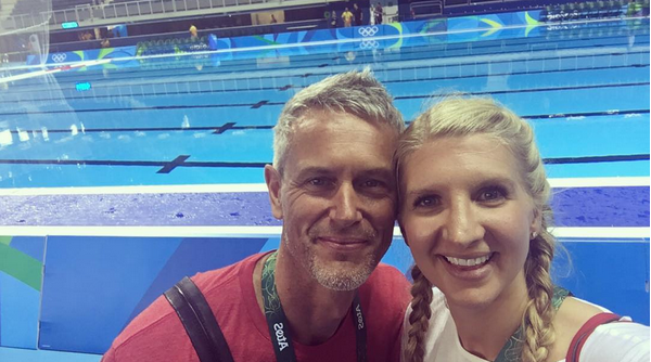 Rebecca Adlington and Mark Foster