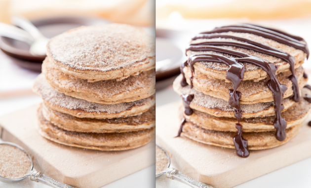 Churro Pancakes Y Chocolate Sauce Woman S Own Churro Pancakes Y Chocolate Sauce