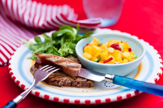 soy-tuna honey and soy-glazed tuna