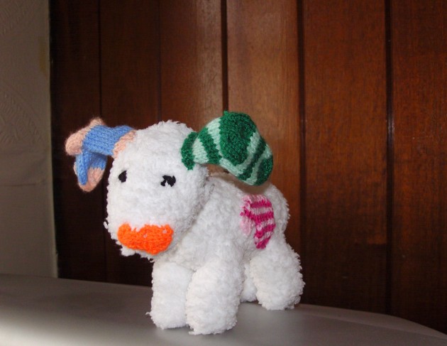 snow dog knitting pattern
