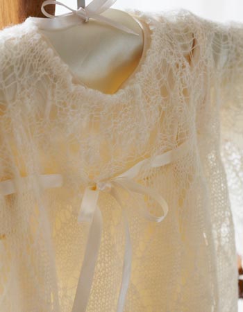 knitted christening gown patterns free