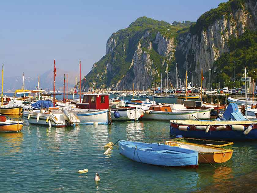 Hire a boat to see otherwise inaccessible parts of the Amalfi coast