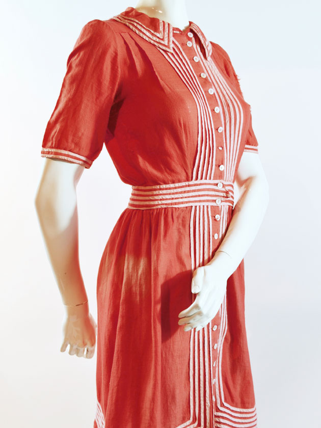 Vintage swimwear worn for modesty